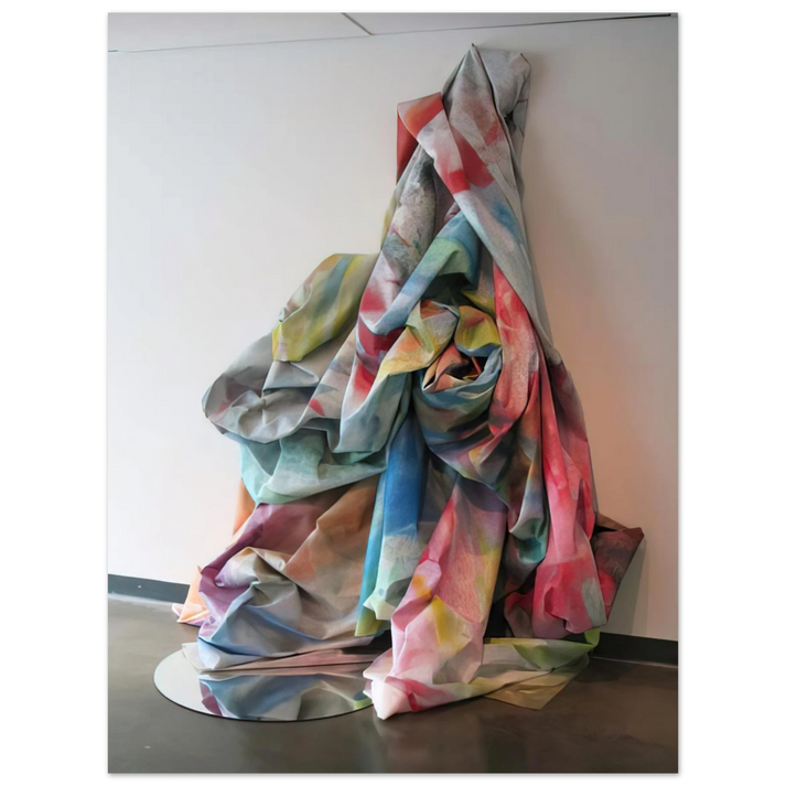 Sam Gilliam - Wall Cascade with Mirror 75x100 cm / 30x40inches Fine Art Poster