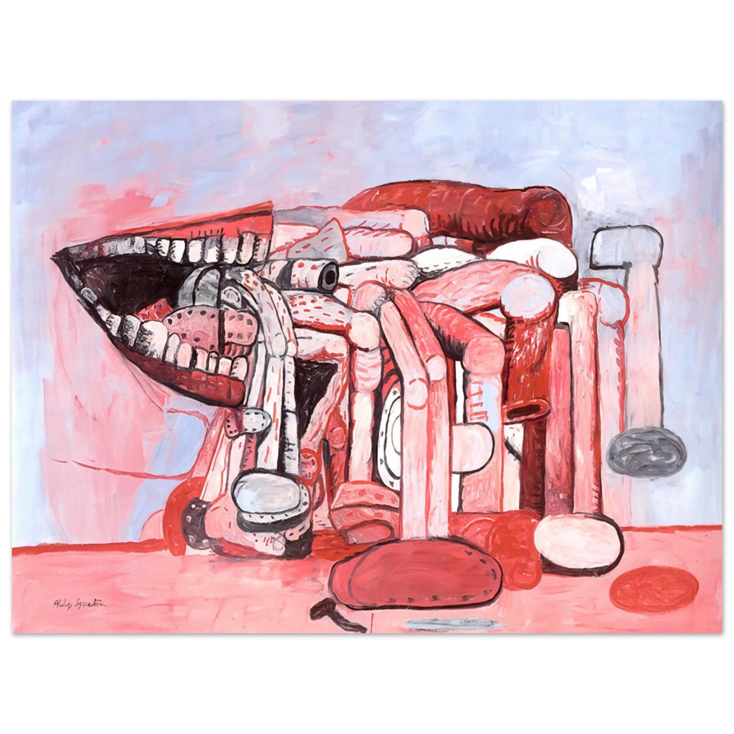 Philip Guston - PAINTER S FORMS NO 2 1978 75x100 cm / 30x40inches Fine Art Poster