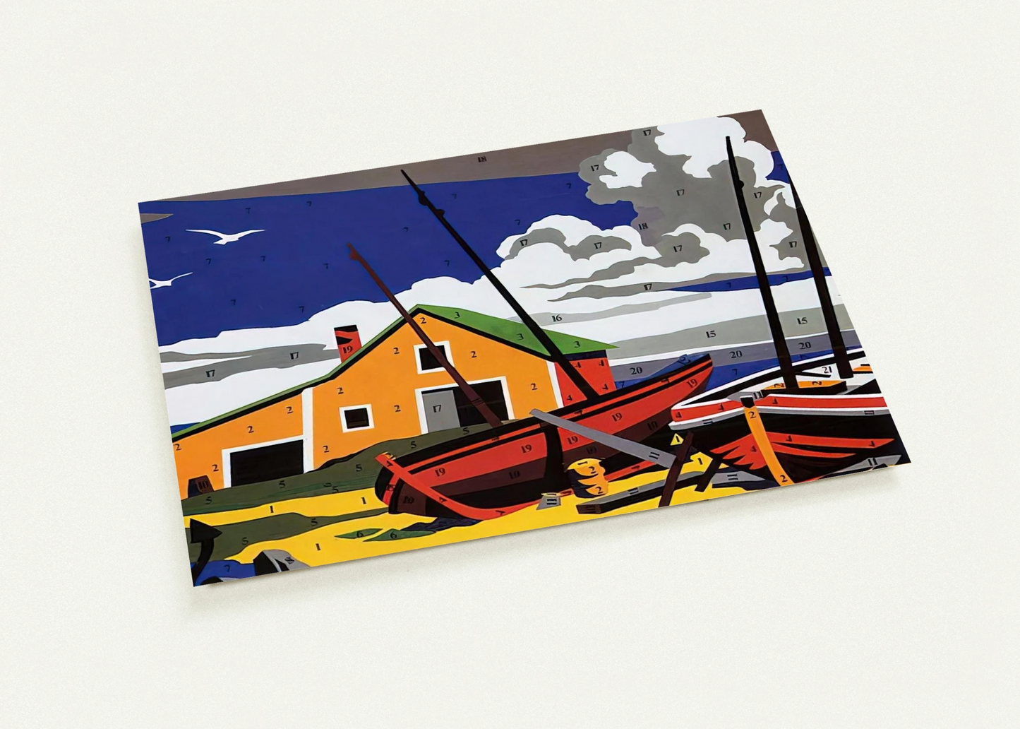 Do It Yourself Seascape By Andy Warhol Pack of 10 Post Cards | Andy Warhol Post Cards | A6 (10.5 x 14.8 cm) - 4.1 x 5.8 inches
