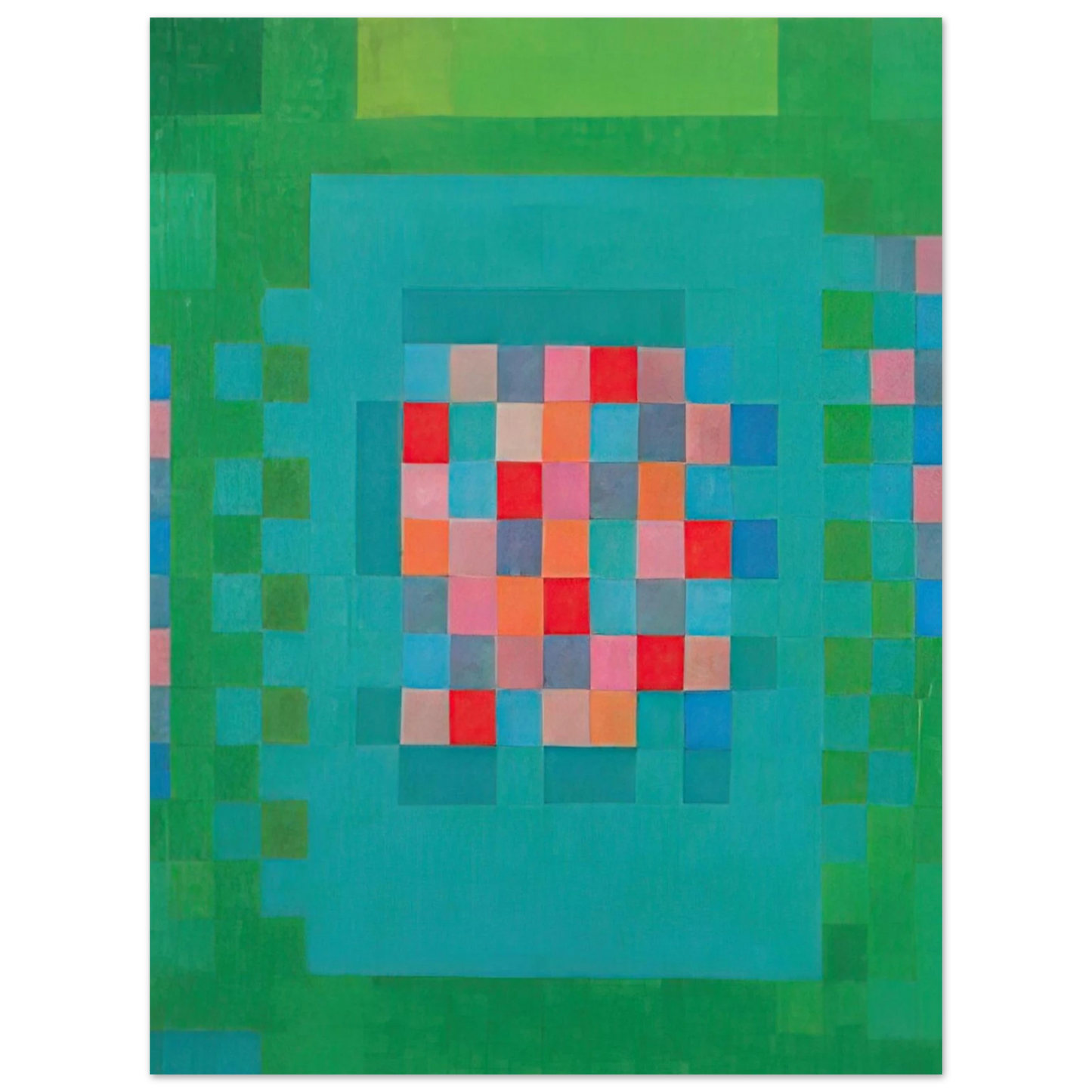 Johannes Itten - Happy Island - 1965 75x100 cm / 30x40inches Fine Art Poster
