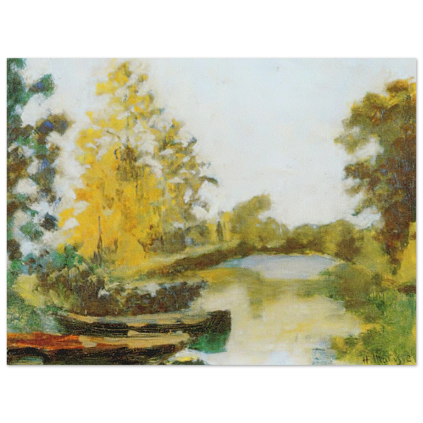 Henri Matisse - BANKS OF THE CANAL 1903 75x100 cm / 30x40inches Fine Art Poster