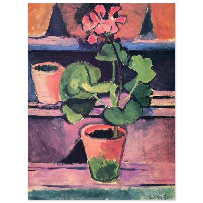 Henri Matisse - POT OF GERANIUMS 1912 75x100 cm / 30x40inches Fine Art Poster