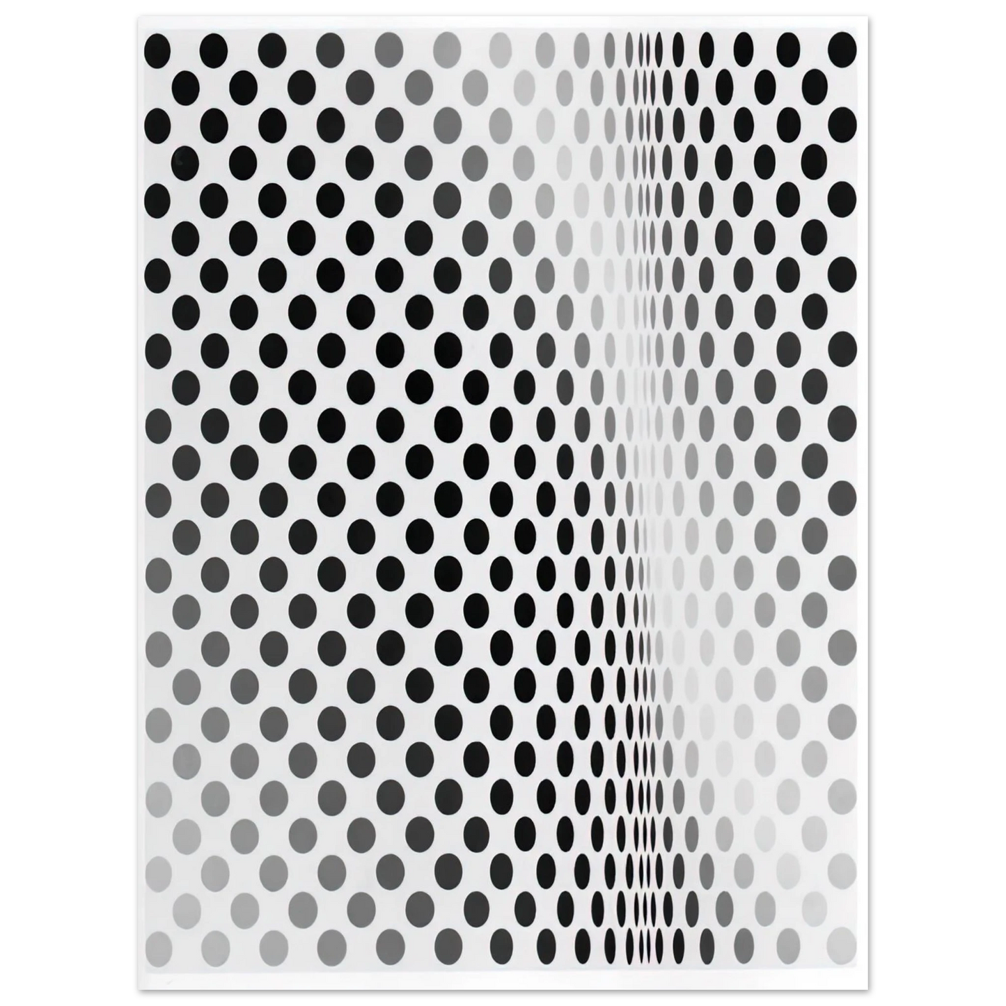 Bridget Riley - PAUSE 1964 75x100 cm / 30x40inches Fine Art Poster