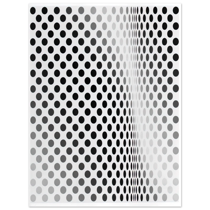 Bridget Riley - PAUSE 1964 75x100 cm / 30x40inches Fine Art Poster