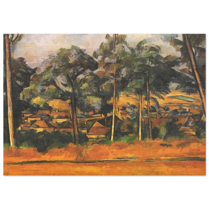 Village in the Provence - Paul Cézanne Brushed Aluminum Print - 70x100 cm / 28x40 inches | Paul Cézanne Aluminum Print | Paul Cézanne Prints
