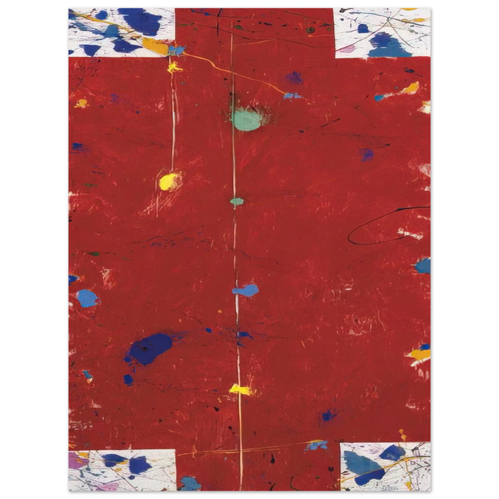 Sam Francis - Untitled EXP SF 56-04 75x100 cm / 30x40inches Fine Art Poster