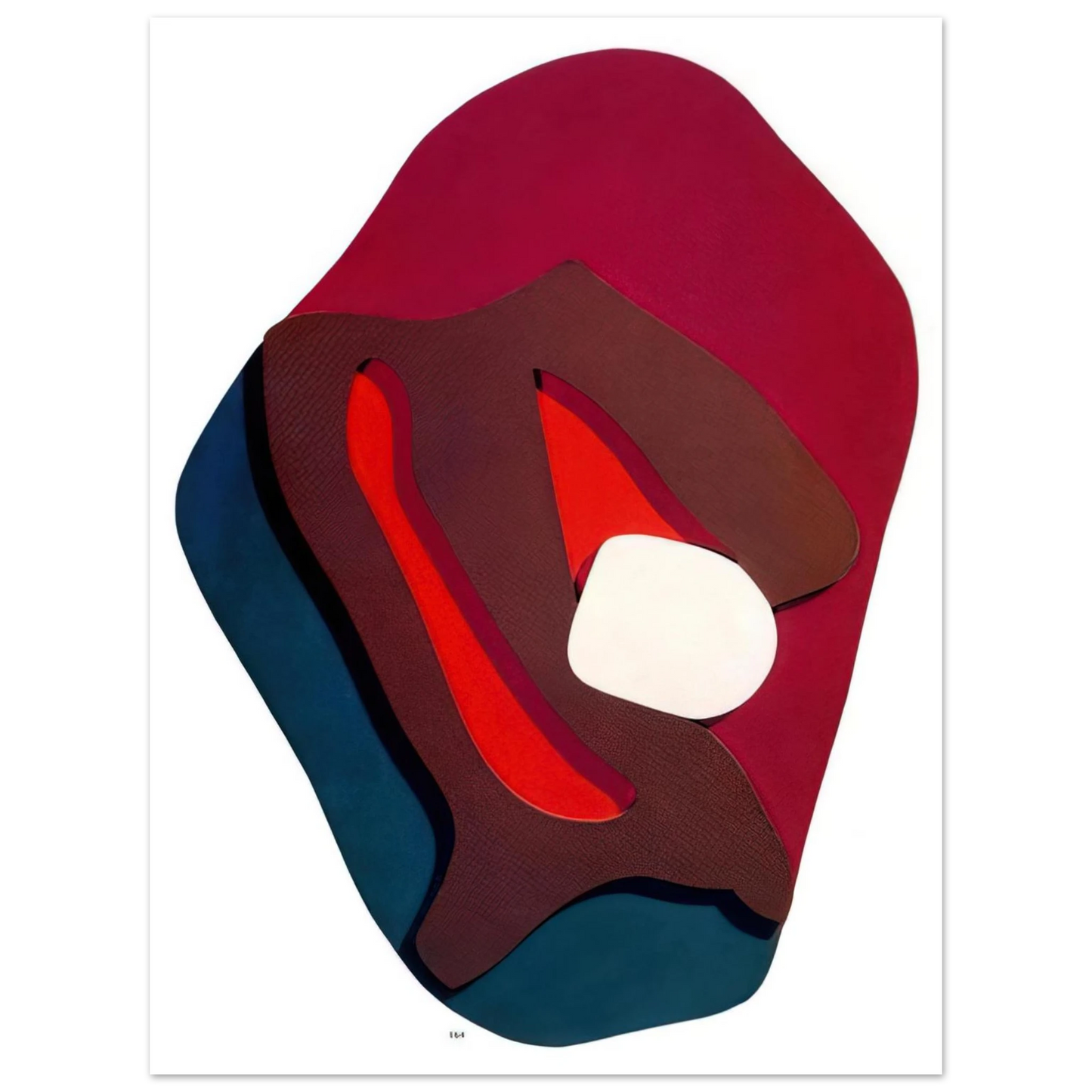 Jean Arp - Enak s Tears. Terrestrial Forms 75x100 cm / 30x40inches Fine Art Poster