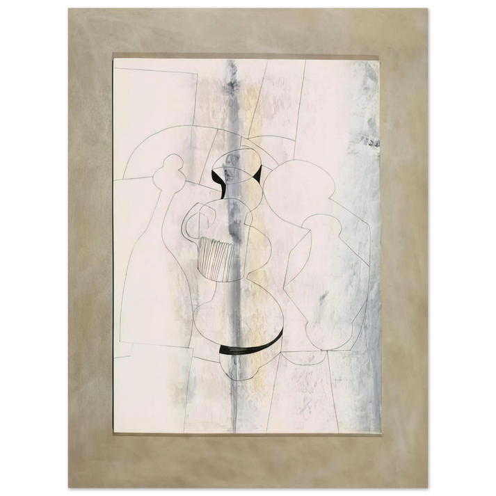 Ben Nicholson - 20 April 1979 vertical stripe - 1979 75x100 cm / 30x40inches Fine Art Poster