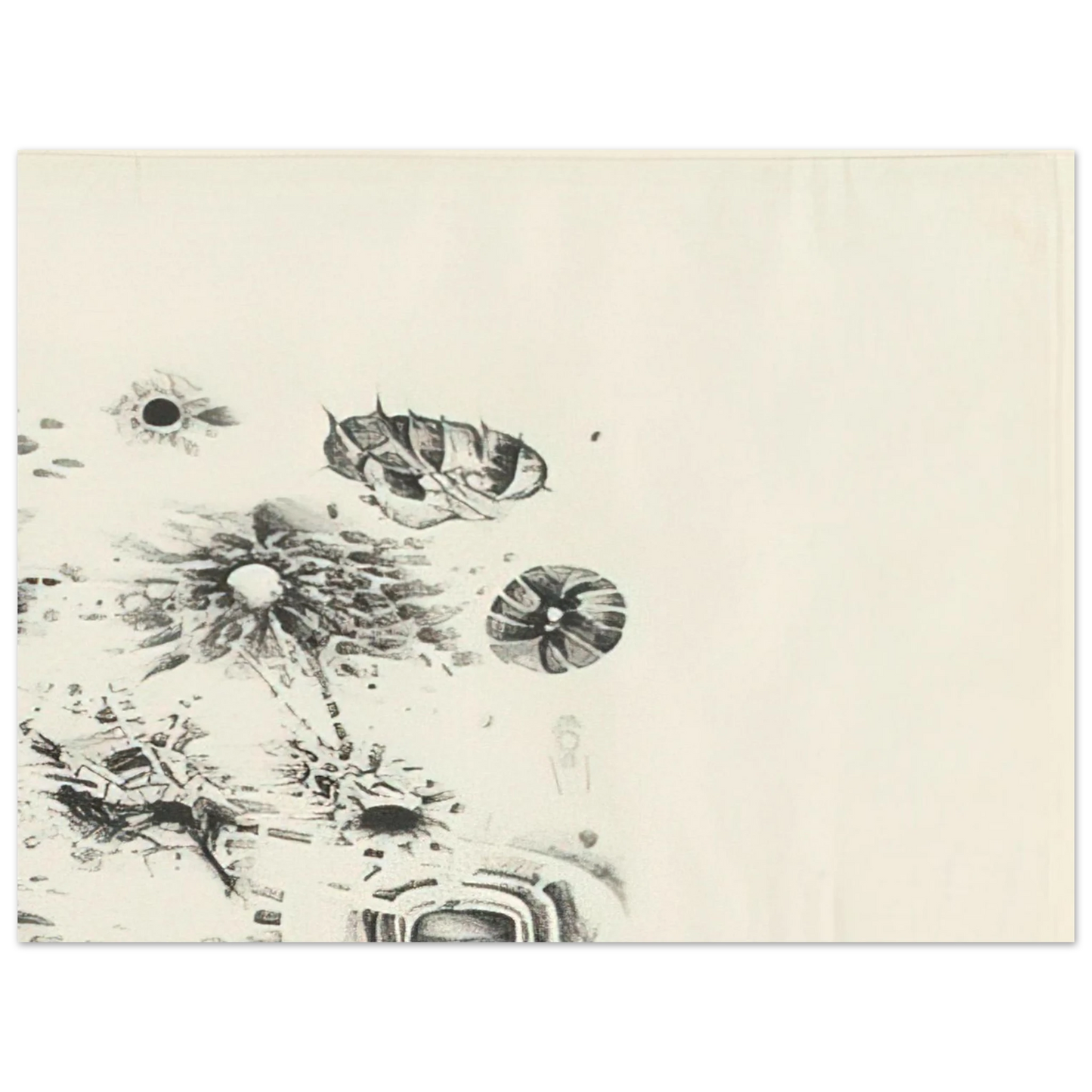 Lee Bontecou - FIRST STONE 1962 75x100 cm / 30x40inches Fine Art Poster