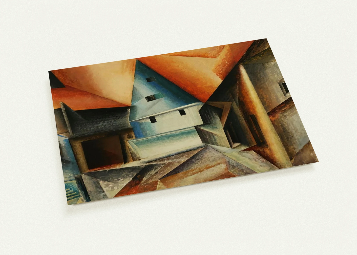 OBERWEIMAR 1921 By Lyonel Feininger Pack of 10 Post Cards | Lyonel Feininger Post Cards | A6 (10.5 x 14.8 cm) - 4.1 x 5.8 inches