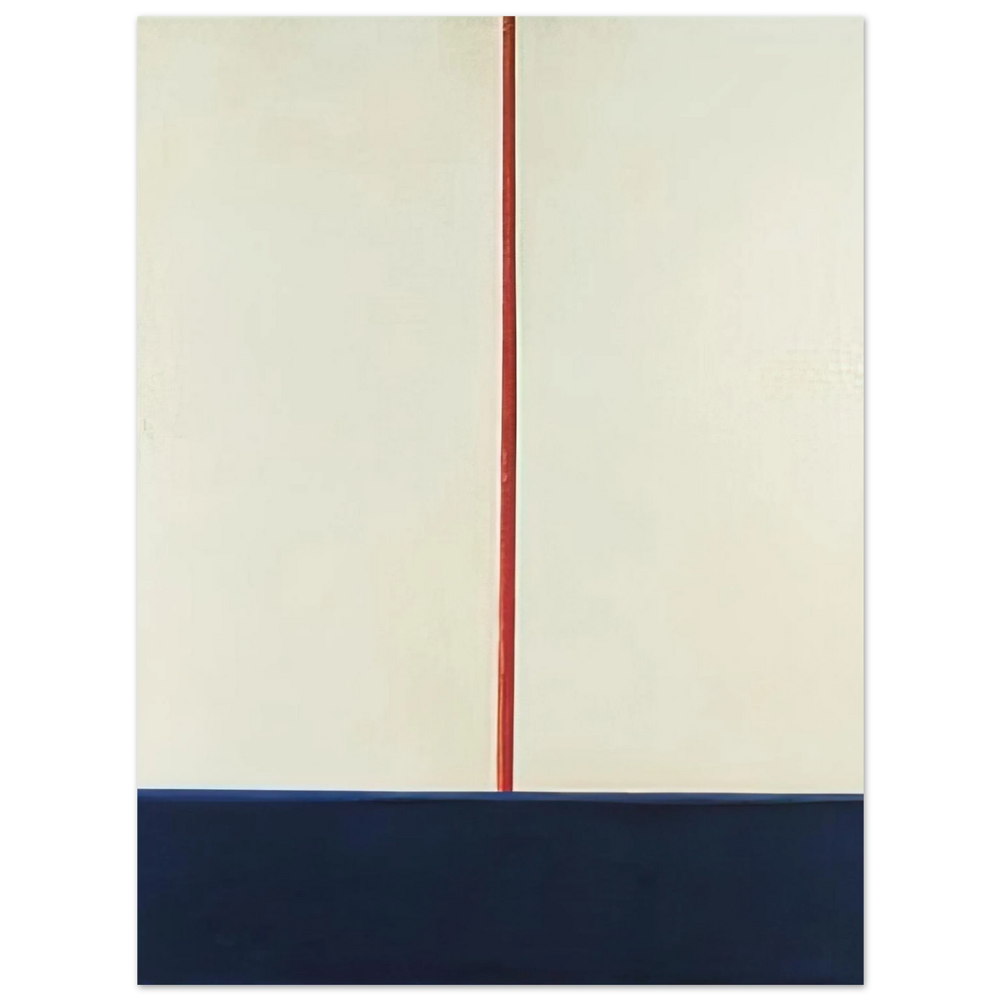 Blinky Palermo - KOMPOSITION BLAU ROT AUF WEISS 1965 75x100 cm / 30x40inches Fine Art Poster