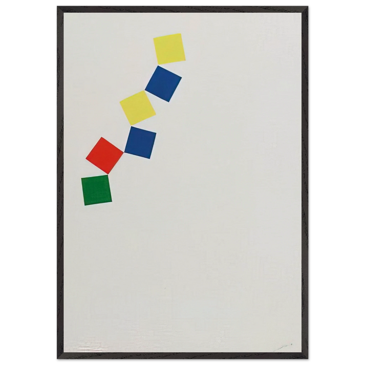 Mediterranee - Marcel Barbeau 70x100 cm / 28x40 inches Framed Art Print – Black Wooden Frame