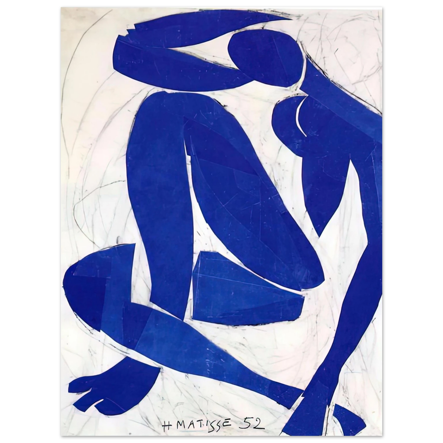 Henri Matisse - BLUE NUDE IV 1952 75x100 cm / 30x40inches Fine Art Poster
