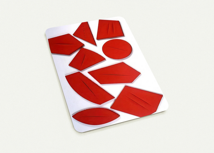 I quanta - 1960 By Lucio Fontana Pack of 10 Post Cards | Lucio Fontana Post Cards | A6 (10.5 x 14.8 cm) - 4.1 x 5.8 inches