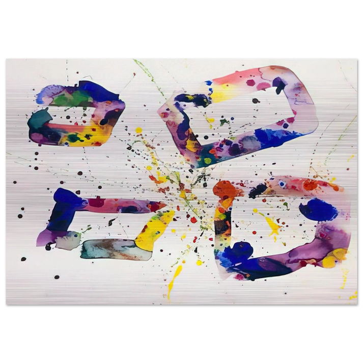 Untitled SF74-189 - Sam Francis Brushed Aluminum Print - 70x100 cm / 28x40 inches | Sam Francis Aluminum Print | Sam Francis Prints