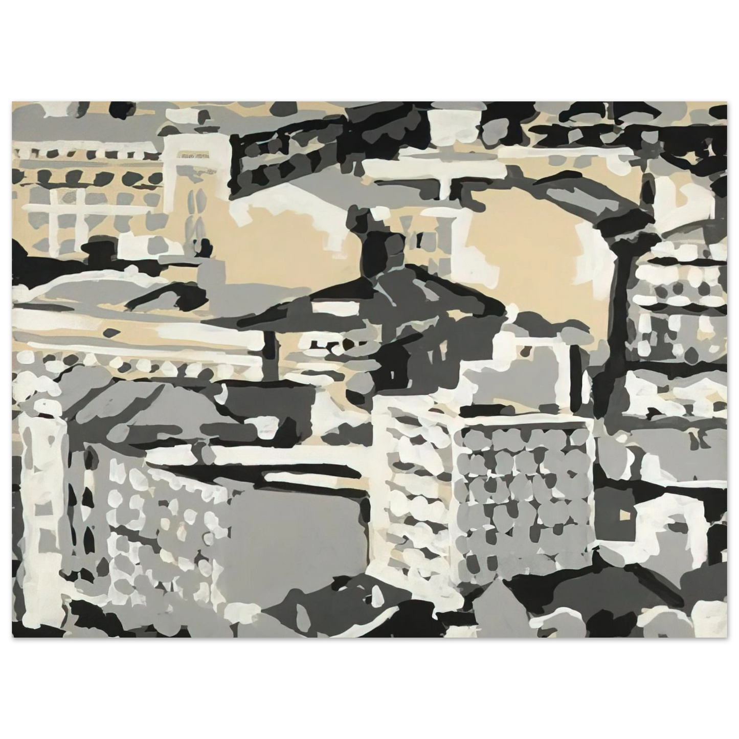 Gerhard Richter - TOWNSCAPE 1969 0 75x100 cm / 30x40inches Fine Art Poster