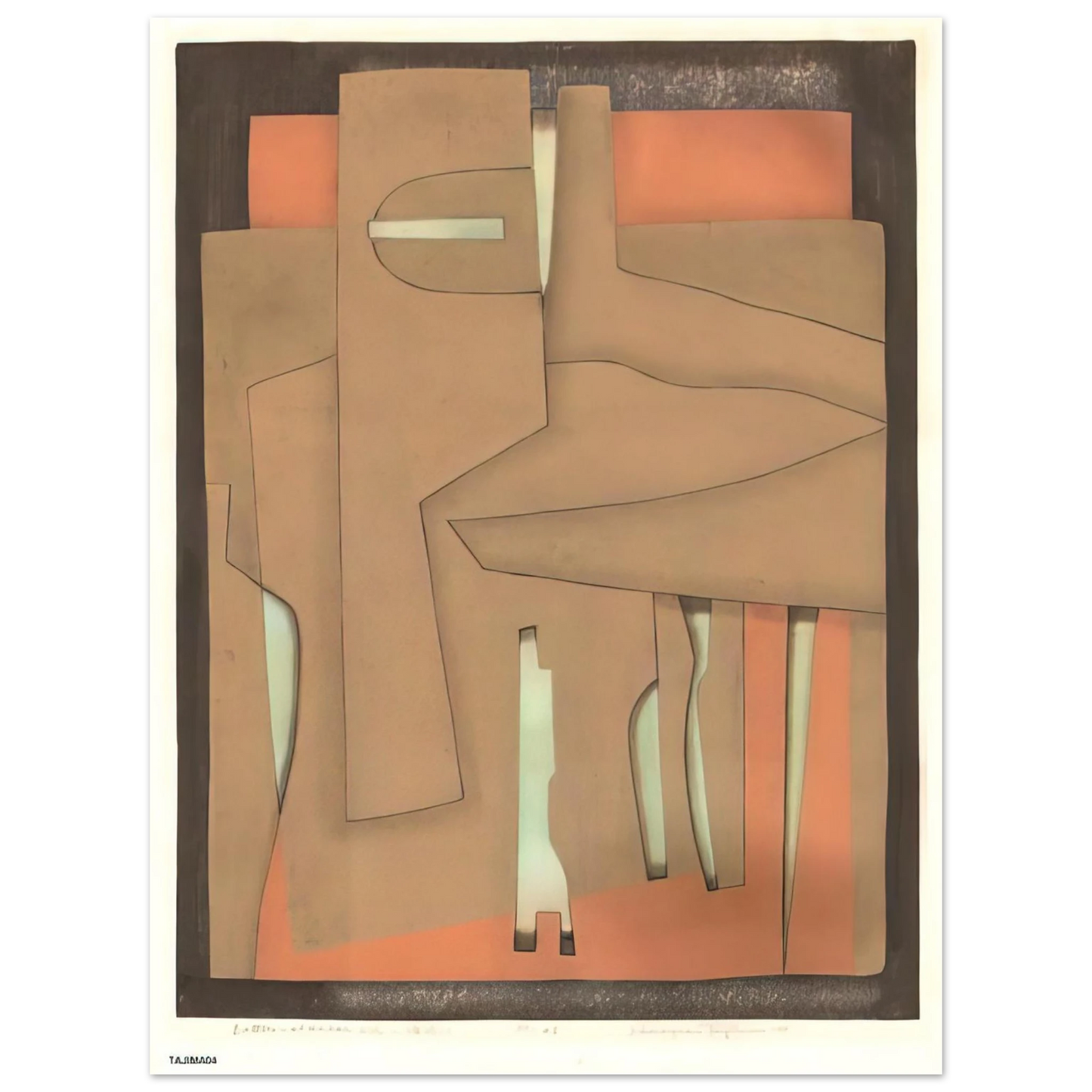 Hiroyuki Tajima - Bottles at the Bar - 1978 75x100 cm / 30x40inches Fine Art Poster