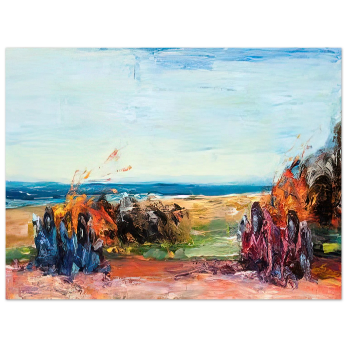 Carlos Almaraz - Car Crash Wipe Out on Pacific Coast Highway - 1984 75x100 cm / 30x40inches Fine Art Poster