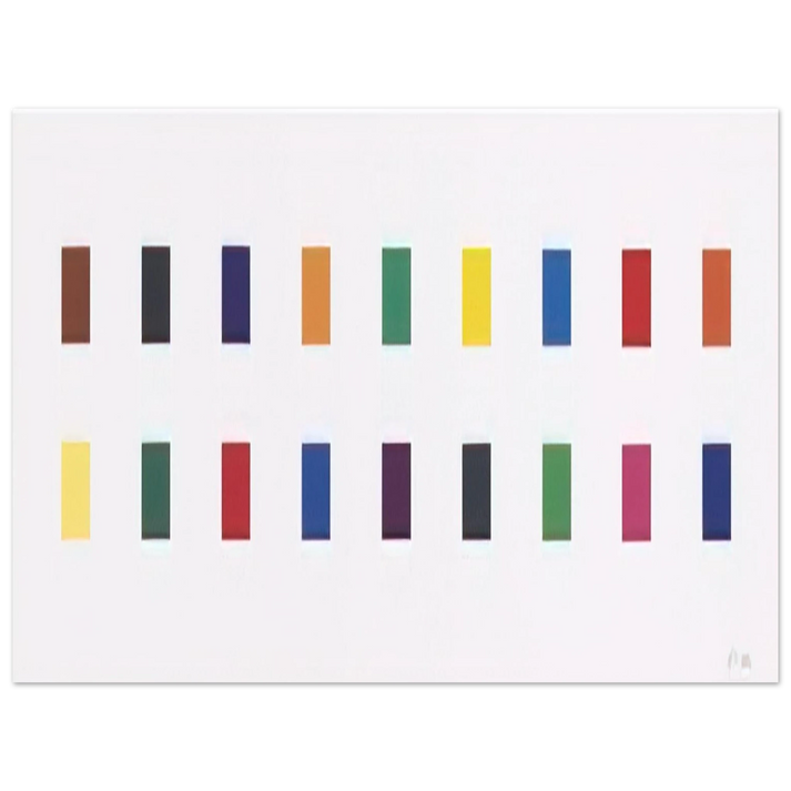 Ellsworth Kelly - 18 Colors Cincinnati 75x100 cm / 30x40inches Fine Art Poster