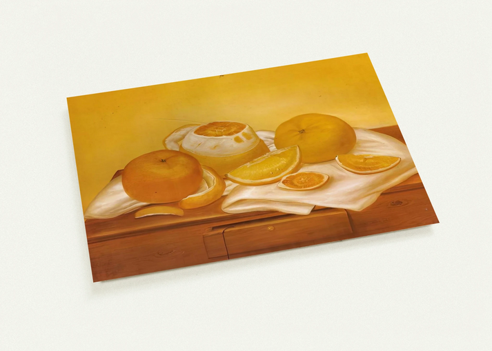 ORANGES By Fernando Botero Pack of 10 Post Cards | Fernando Botero Post Cards | A6 (10.5 x 14.8 cm) - 4.1 x 5.8 inches