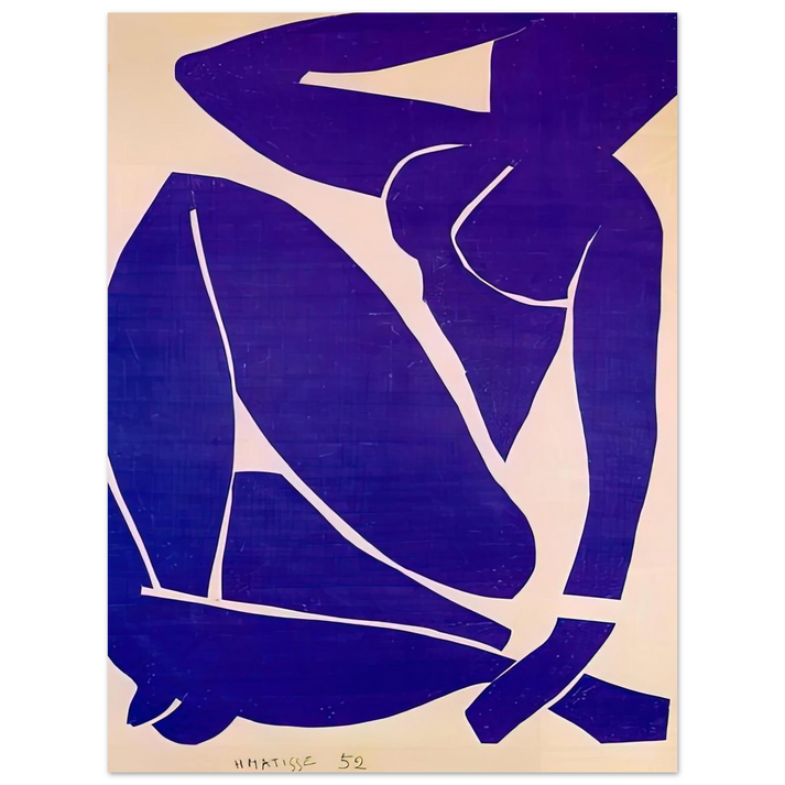 Henri Matisse - BLUE NUDE III 1952 75x100 cm / 30x40inches Fine Art Poster