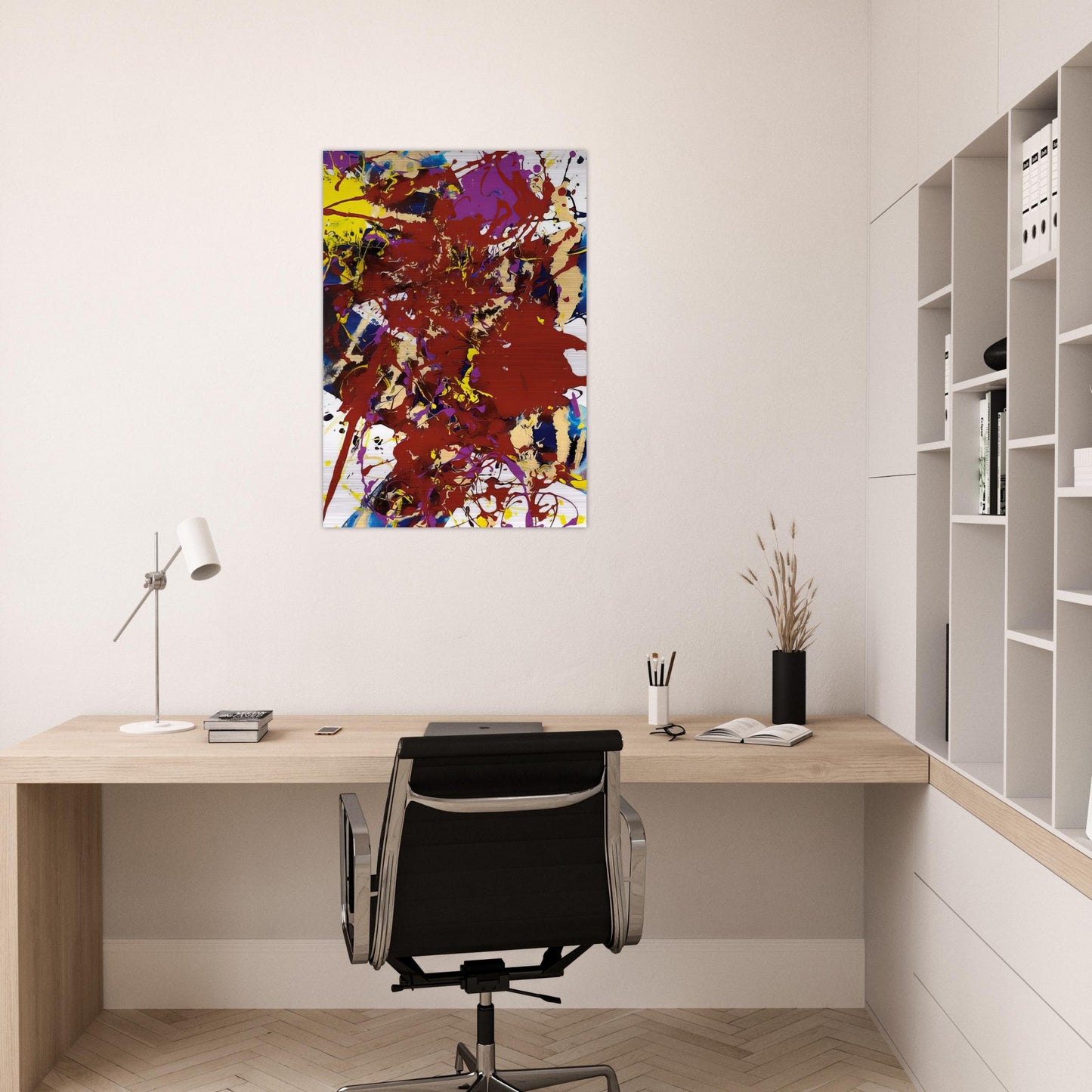 Untitled SFP94-99 SFF 1781 - Sam Francis Brushed Aluminum Print - 70x100 cm / 28x40 inches | Sam Francis Aluminum Print | Sam Francis Prints