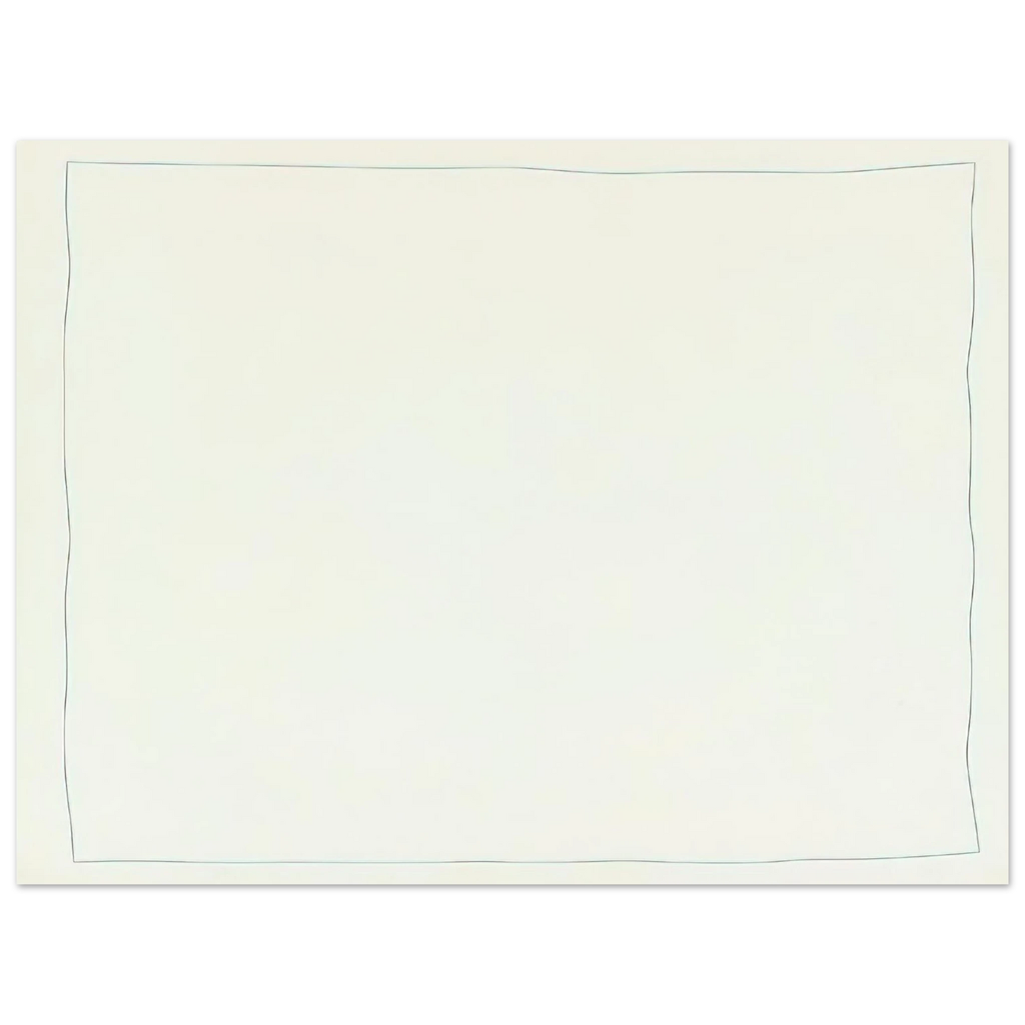 Robert Ryman - Bent Line Drawing - Minimalism 75x100 cm / 30x40inches Fine Art Poster