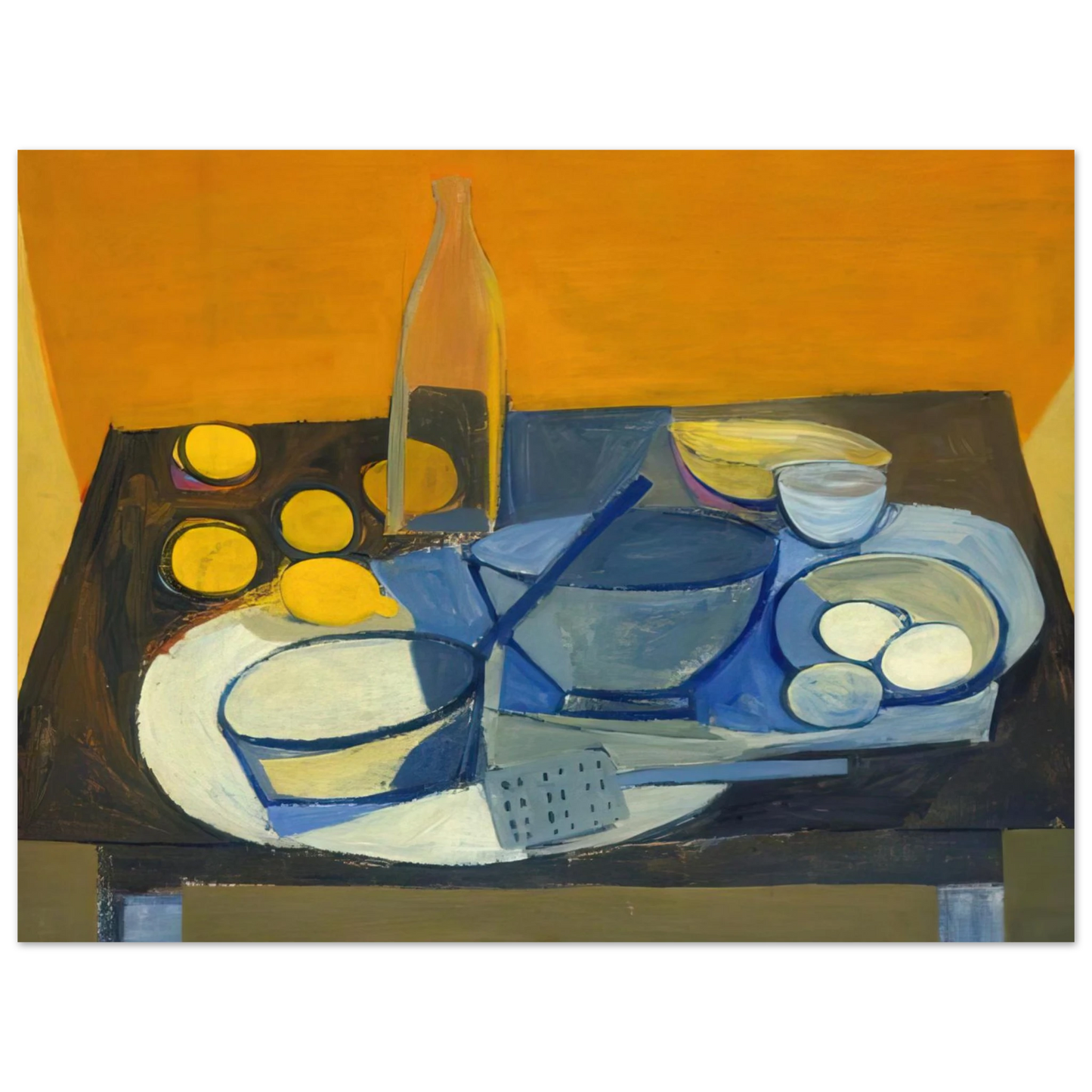 William Scott - Kitchen Still Life - 1948 75x100 cm / 30x40inches Fine Art Poster