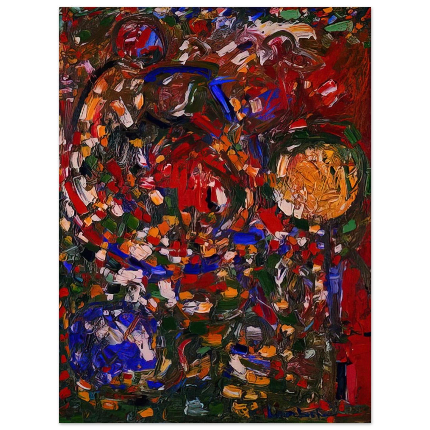 Hans Hofmann - The Garden 75x100 cm / 30x40inches Fine Art Poster