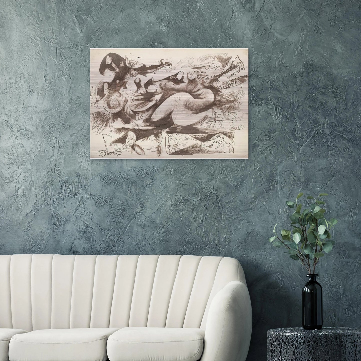 UNTITLED O CONNOR THAW 770 - Jackson Pollock Brushed Aluminum Print - 70x100 cm / 28x40 inches | Jackson Pollock Aluminum Print | Jackson Pollock Prints