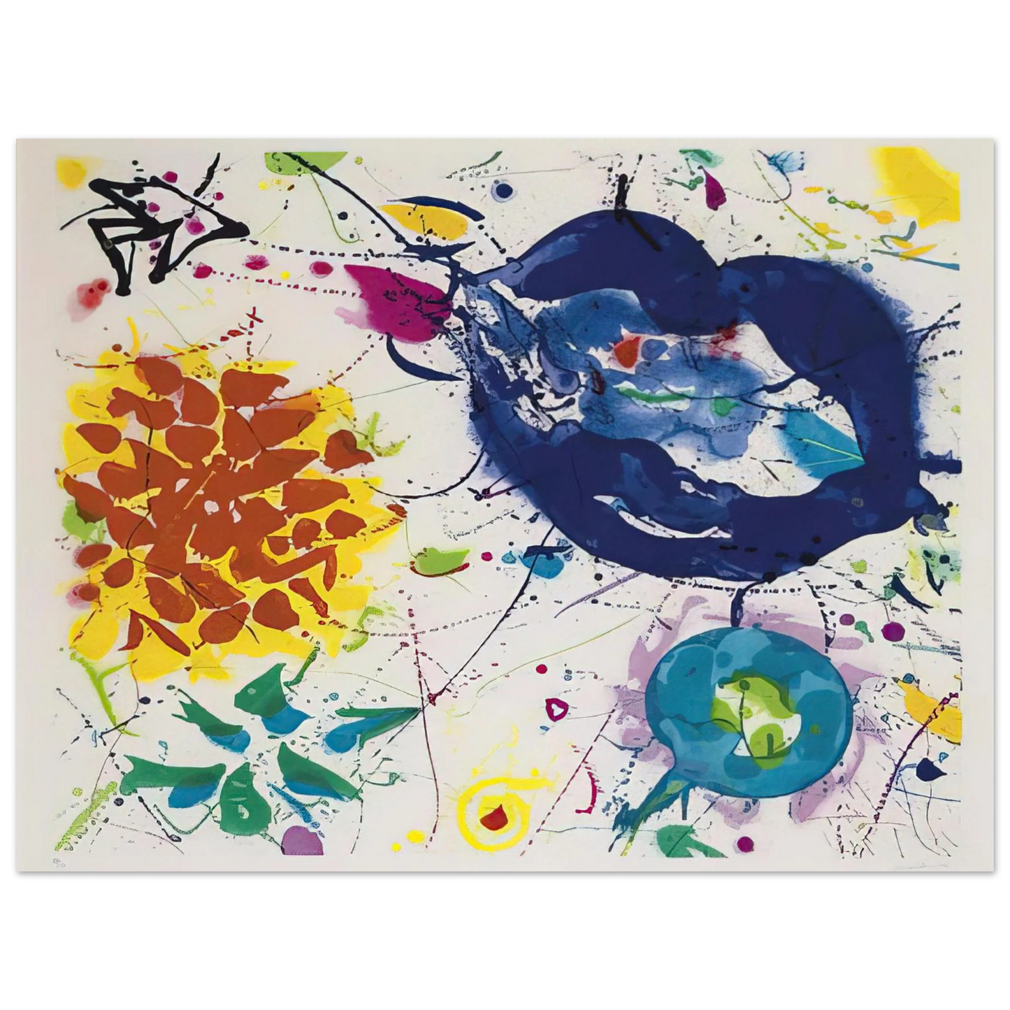 Sam Francis - Senza Titolo III 75x100 cm / 30x40inches Fine Art Poster