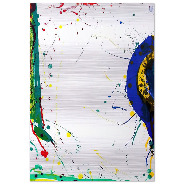 Untitled SF-315 - Sam Francis Brushed Aluminum Print - 70x100 cm / 28x40 inches | Sam Francis Aluminum Print | Sam Francis Prints