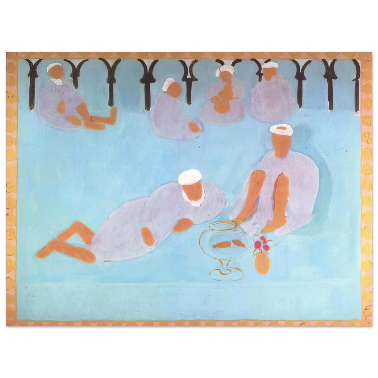 Henri Matisse - MOROCCAN CAF 1913 75x100 cm / 30x40inches Fine Art Poster