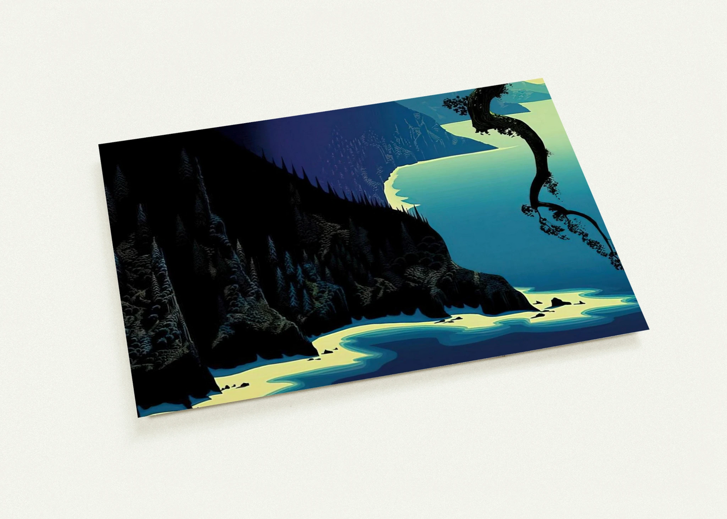 Big Sur By Eyvind Earle Pack of 10 Post Cards | Eyvind Earle Post Cards | A6 (10.5 x 14.8 cm) - 4.1 x 5.8 inches