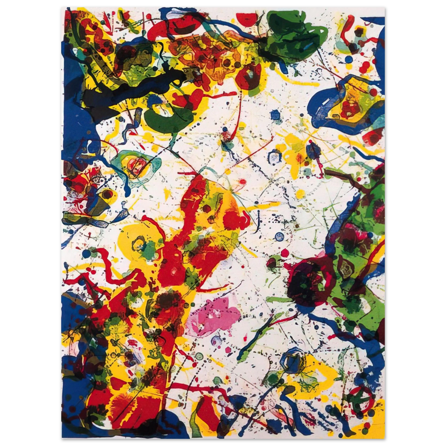 Sam Francis - Untitled SF-297 L L274 75x100 cm / 30x40inches Fine Art Poster