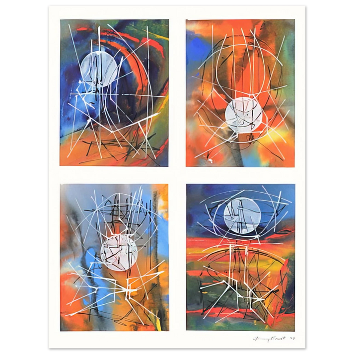 Jimmy Ernst - Four Days - 1979 75x100 cm / 30x40inches Fine Art Poster