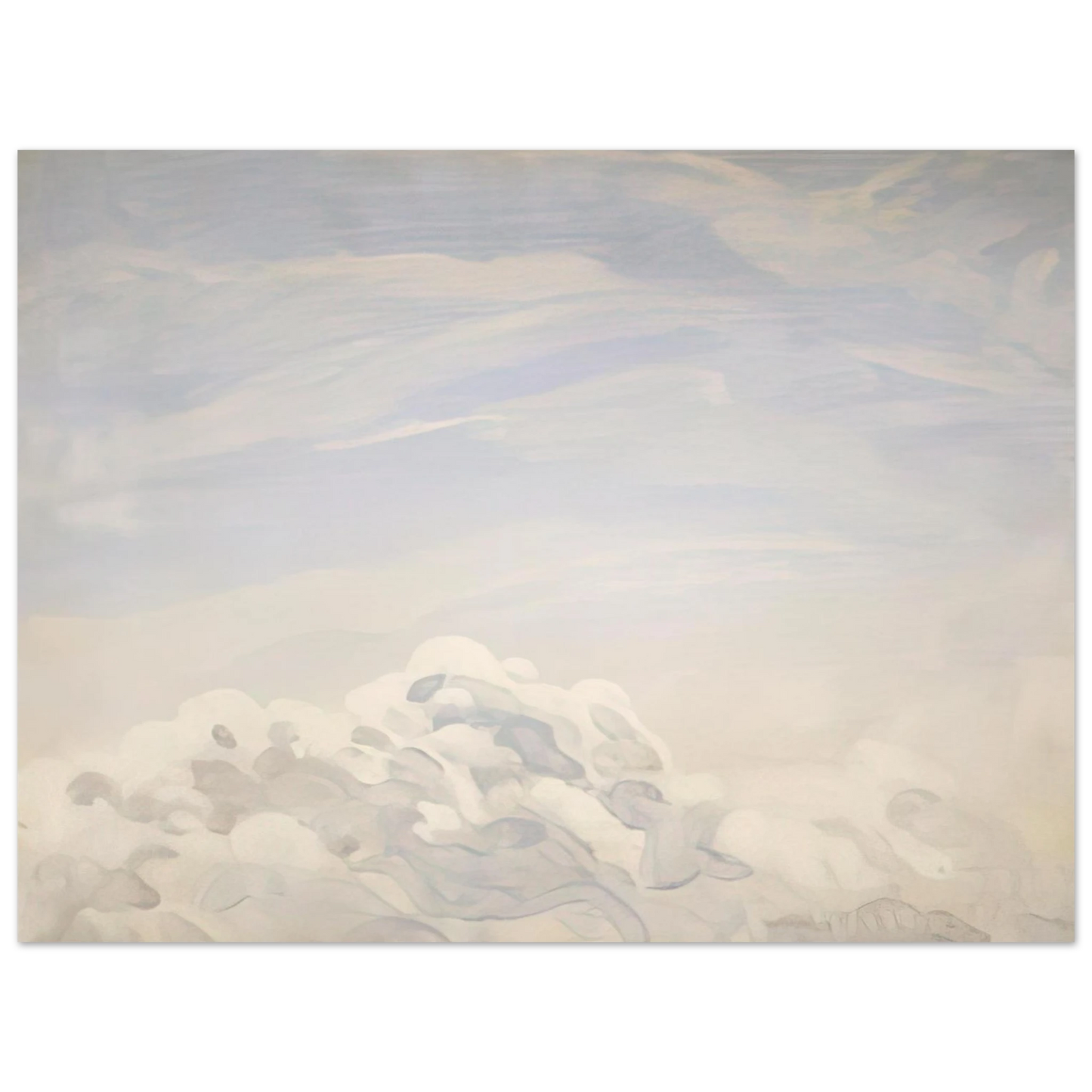 Neil Welliver - Study for Clouds I - 1979 75x100 cm / 30x40inches Fine Art Poster