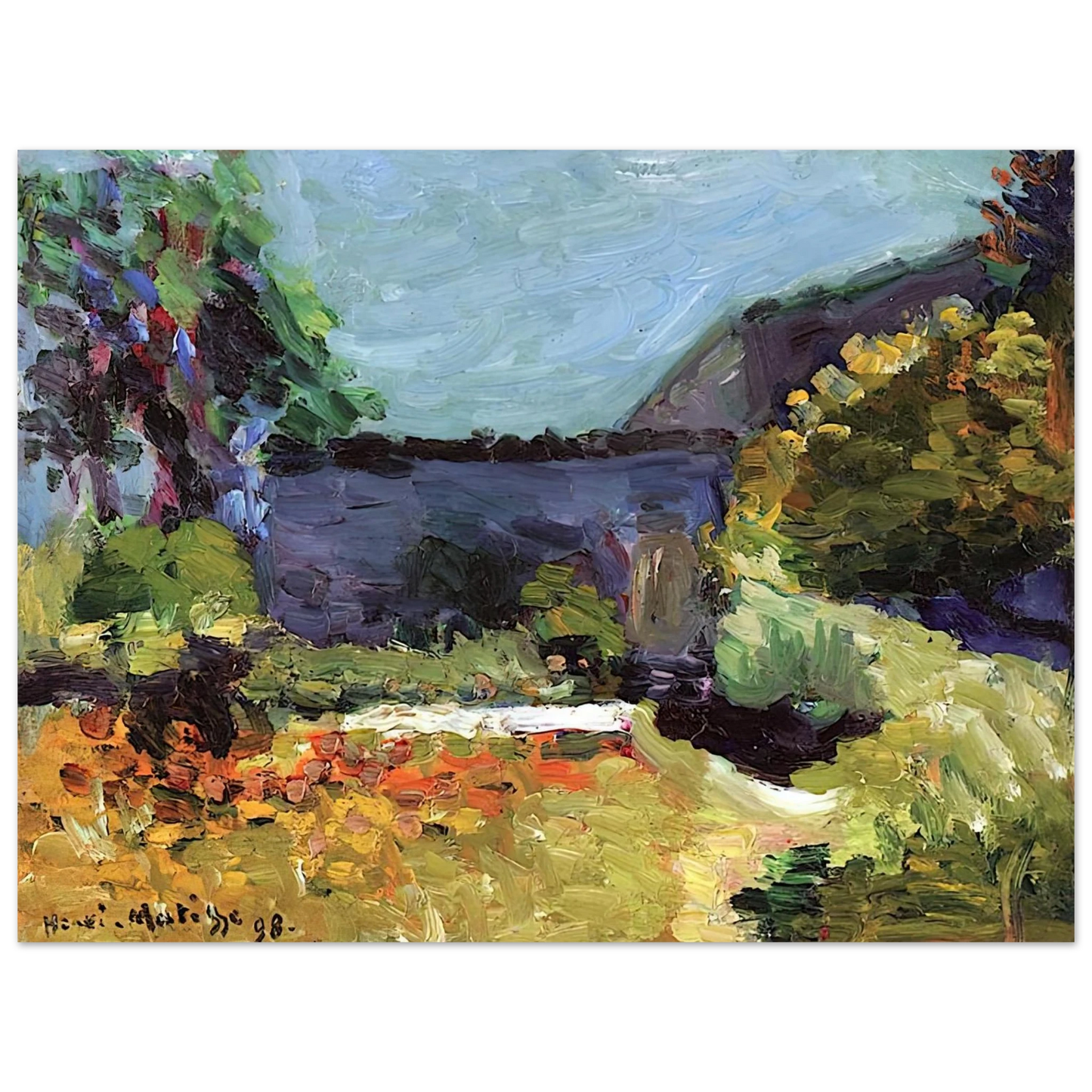 Henri Matisse - LANDSCAPE 1898 75x100 cm / 30x40inches Fine Art Poster