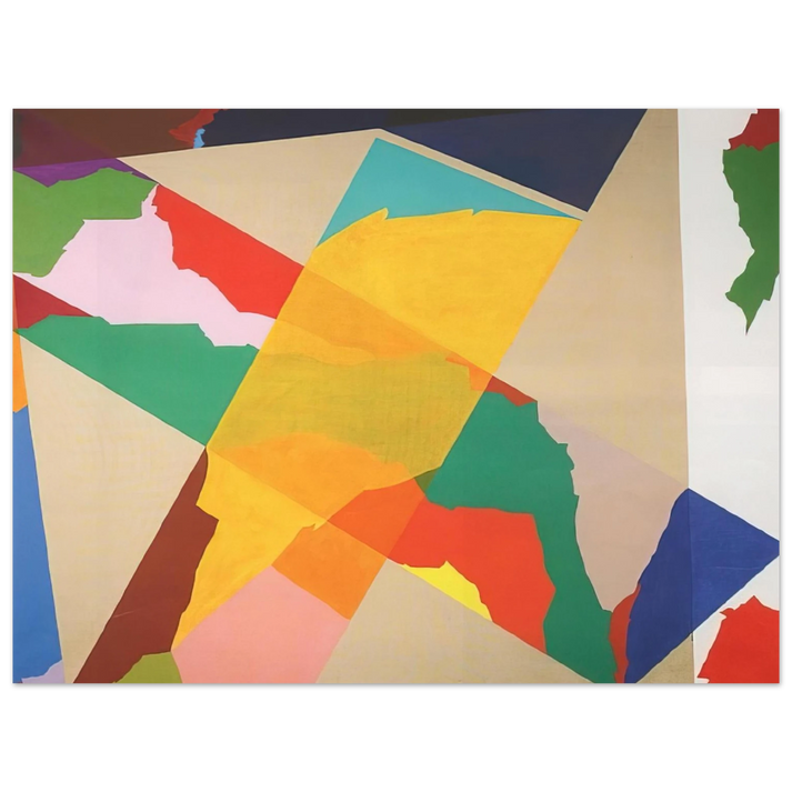 Piero Dorazio - In Croce III - 1969 75x100 cm / 30x40inches Fine Art Poster