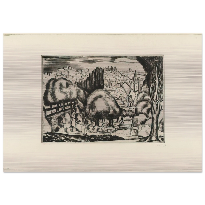 LANDSCAPE 1907 2 - Andre Derain Brushed Aluminum Print - 70x100 cm / 28x40 inches | Andre Derain Aluminum Print | Andre Derain Prints
