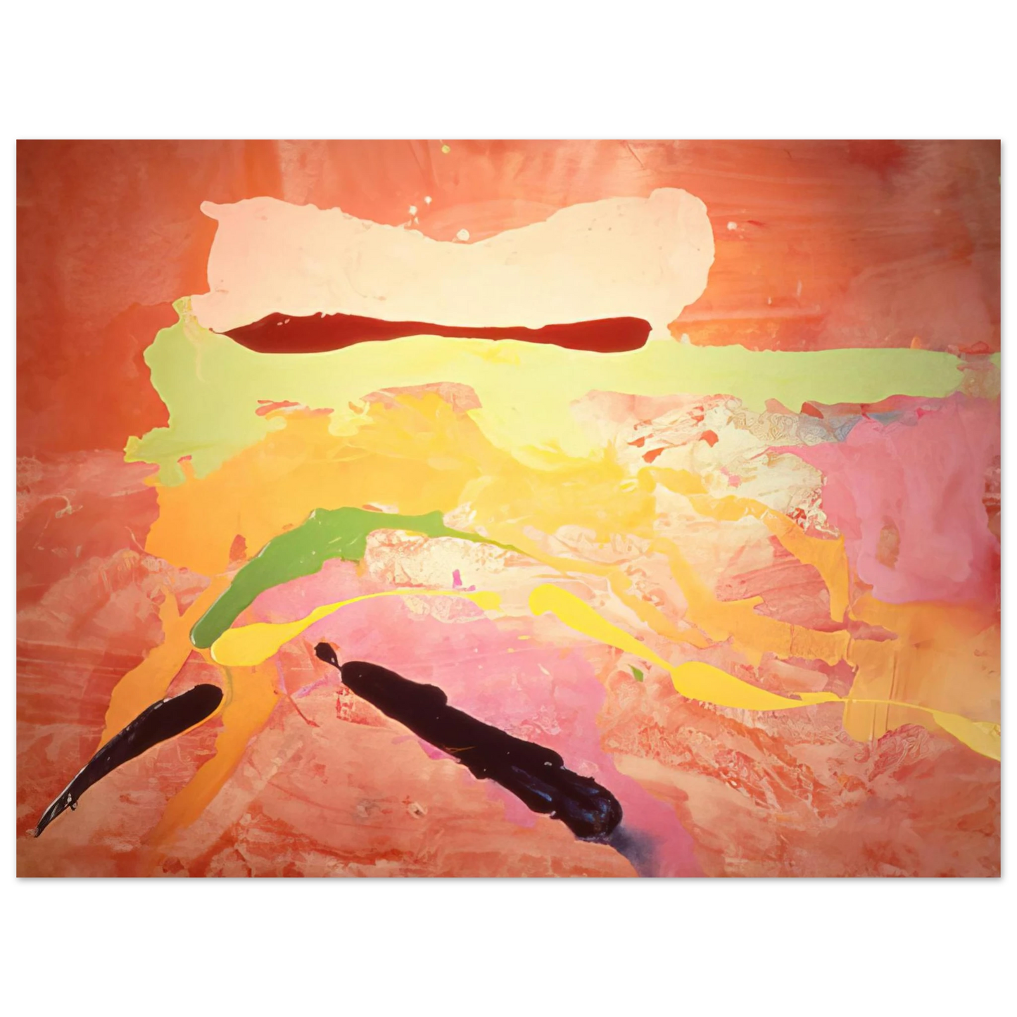 Ronnie Landfield - Untitled - 1969 75x100 cm / 30x40inches Fine Art Poster