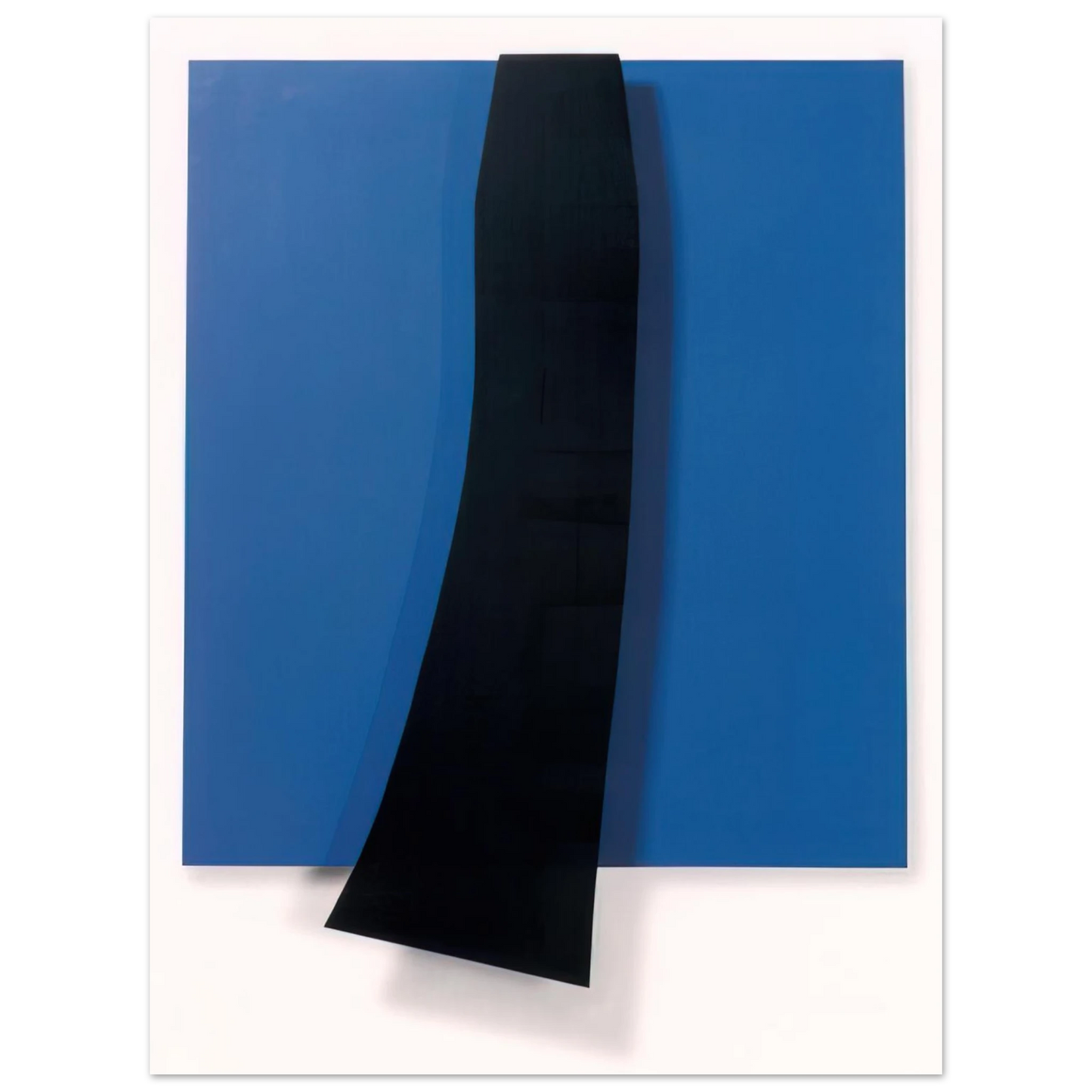 Ellsworth Kelly - Black over Blue 75x100 cm / 30x40inches Fine Art Poster