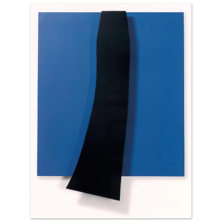 Ellsworth Kelly - Black over Blue 75x100 cm / 30x40inches Fine Art Poster