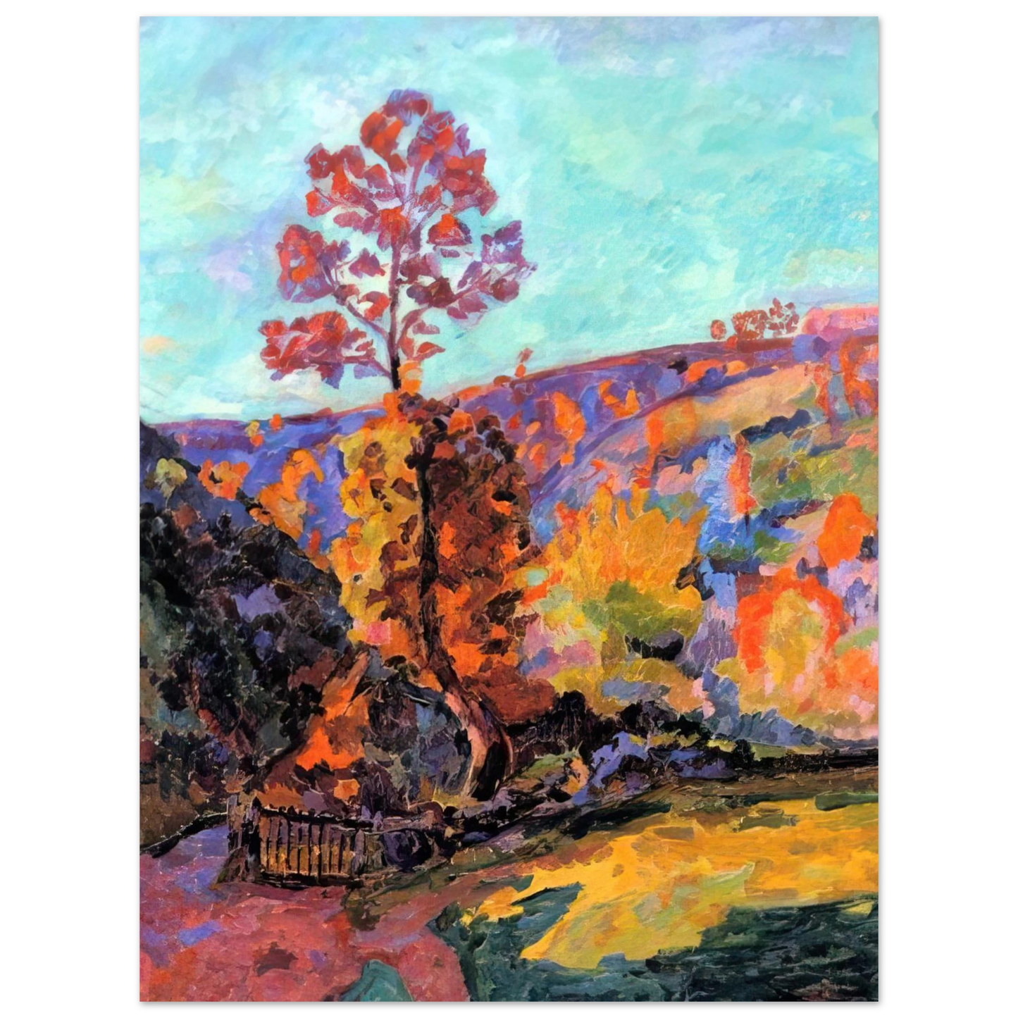 Armand Guillaumin - Paysage à Crozant - 1917 75x100 cm / 30x40inches Fine Art Poster
