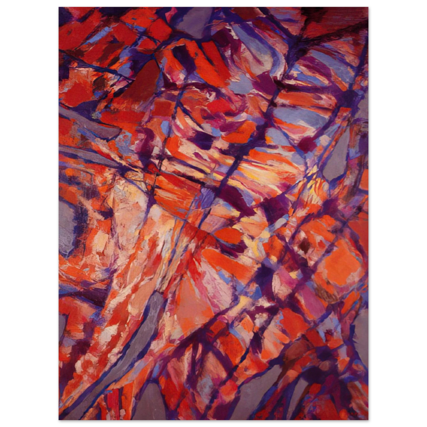 Alfred Manessier - Terre assoiffée I - 1966 75x100 cm / 30x40inches Fine Art Poster