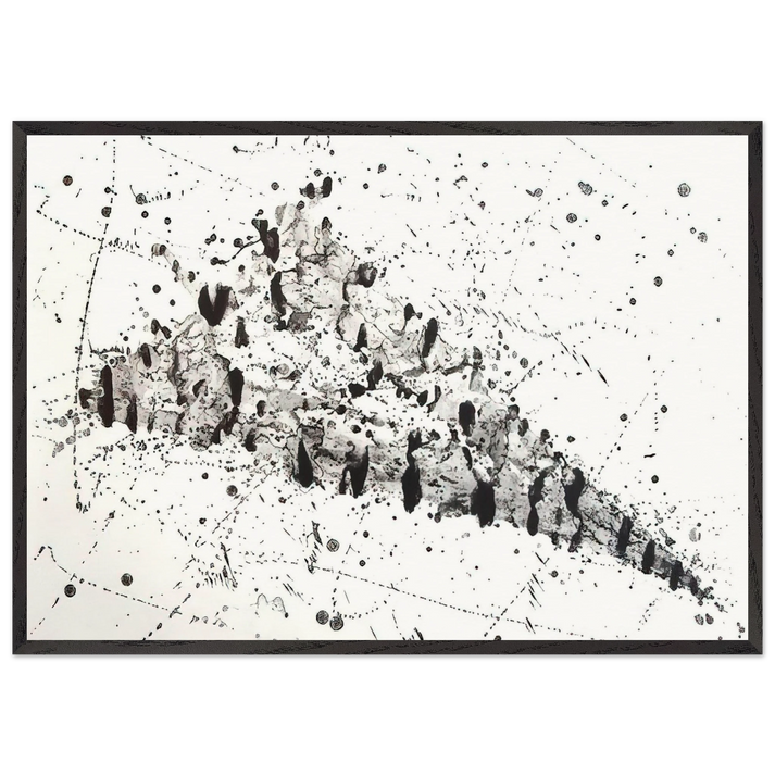 Untitled 213 SF240 - Sam Francis 70x100 cm / 28x40 inches Framed Art Print – Black Wooden Frame
