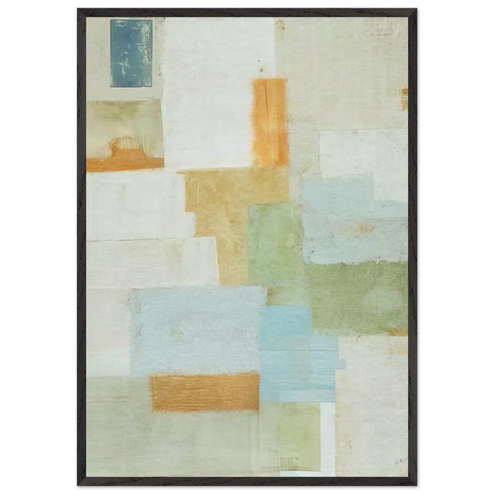 Number 652 - Abstract Expressionism - Anne Ryan 70x100 cm / 28x40 inches Framed Art Print – Black Wooden Frame