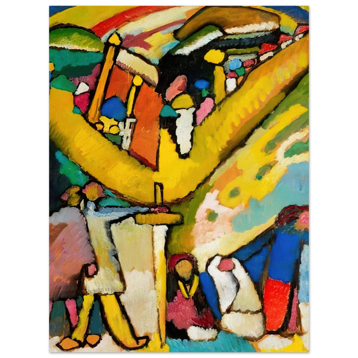 Wassily Kandinsky - STUDY FOR IMPROVISATION 8 1909 75x100 cm / 30x40inches Fine Art Poster