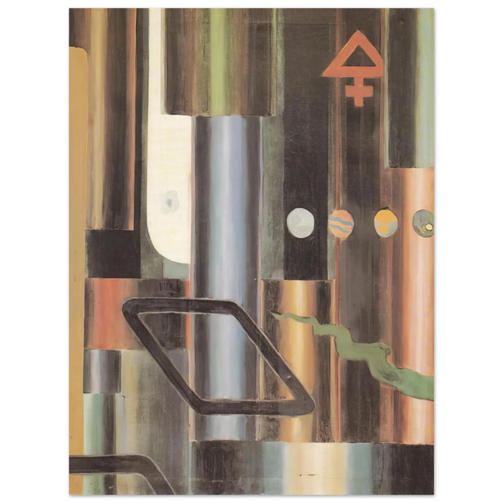 Julius Evola - La libra s'infiamma e le piramidi - 1921 75x100 cm / 30x40inches Fine Art Poster