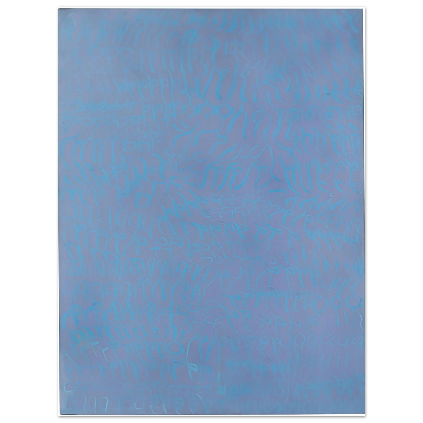 Carla Accardi - Azzurro turchese - 1964 75x100 cm / 30x40inches Fine Art Poster